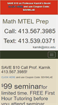 Mobile Screenshot of mathmtelprep.com