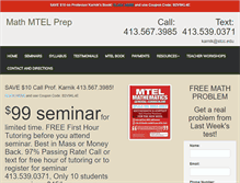 Tablet Screenshot of mathmtelprep.com